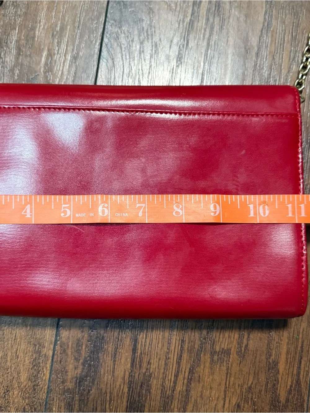 Tory Burch Kira Envelope Clutch in Vibrant Red